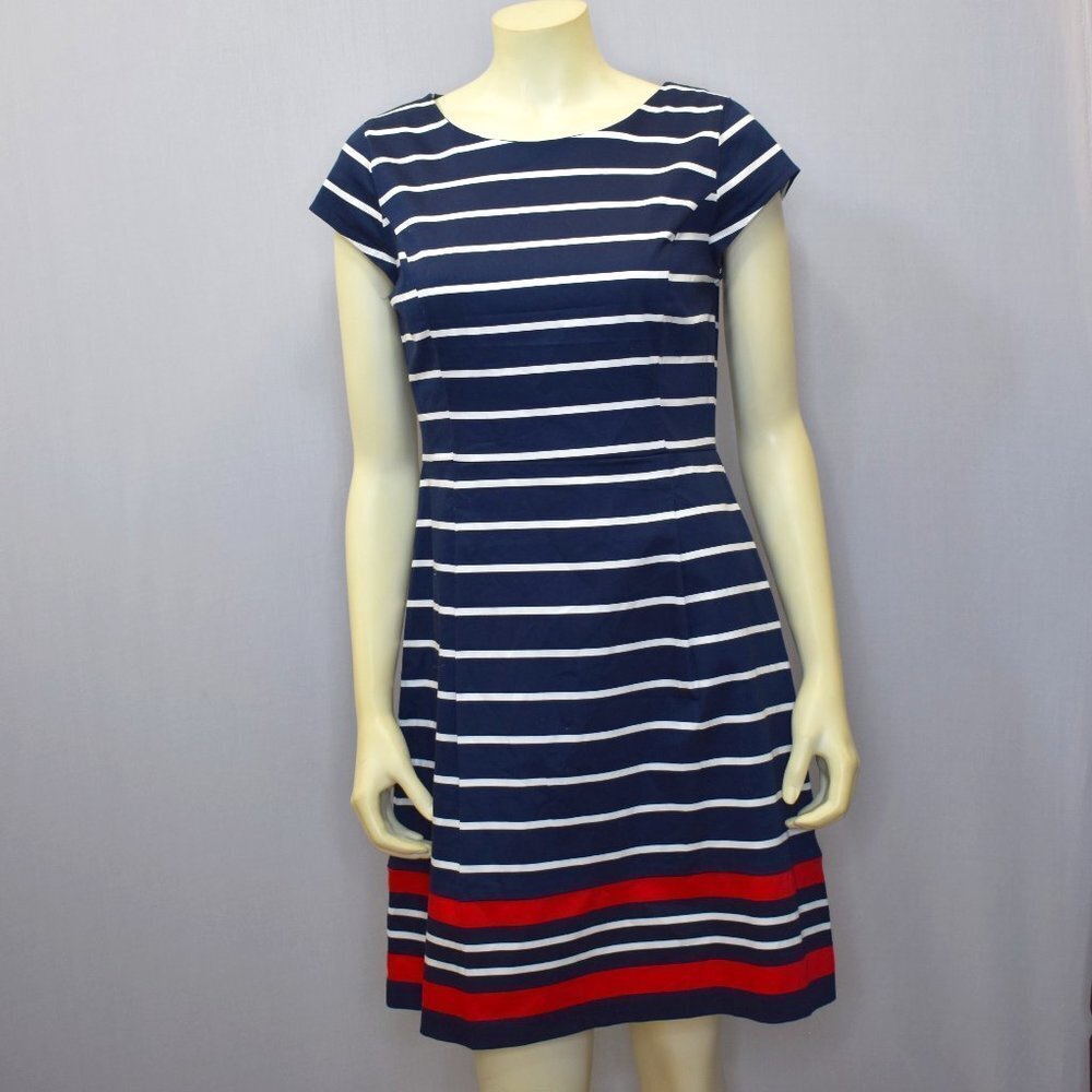 TOMMY HILFIGER STRIPE SHEATH DRESS SZ 6